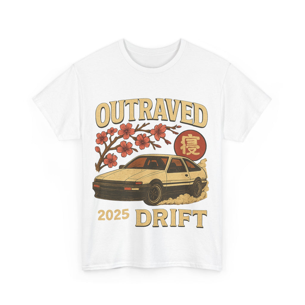 A Drift Outraved 2025 Tee — Retro JDM Racing Cherry Blossom T-Shirt
