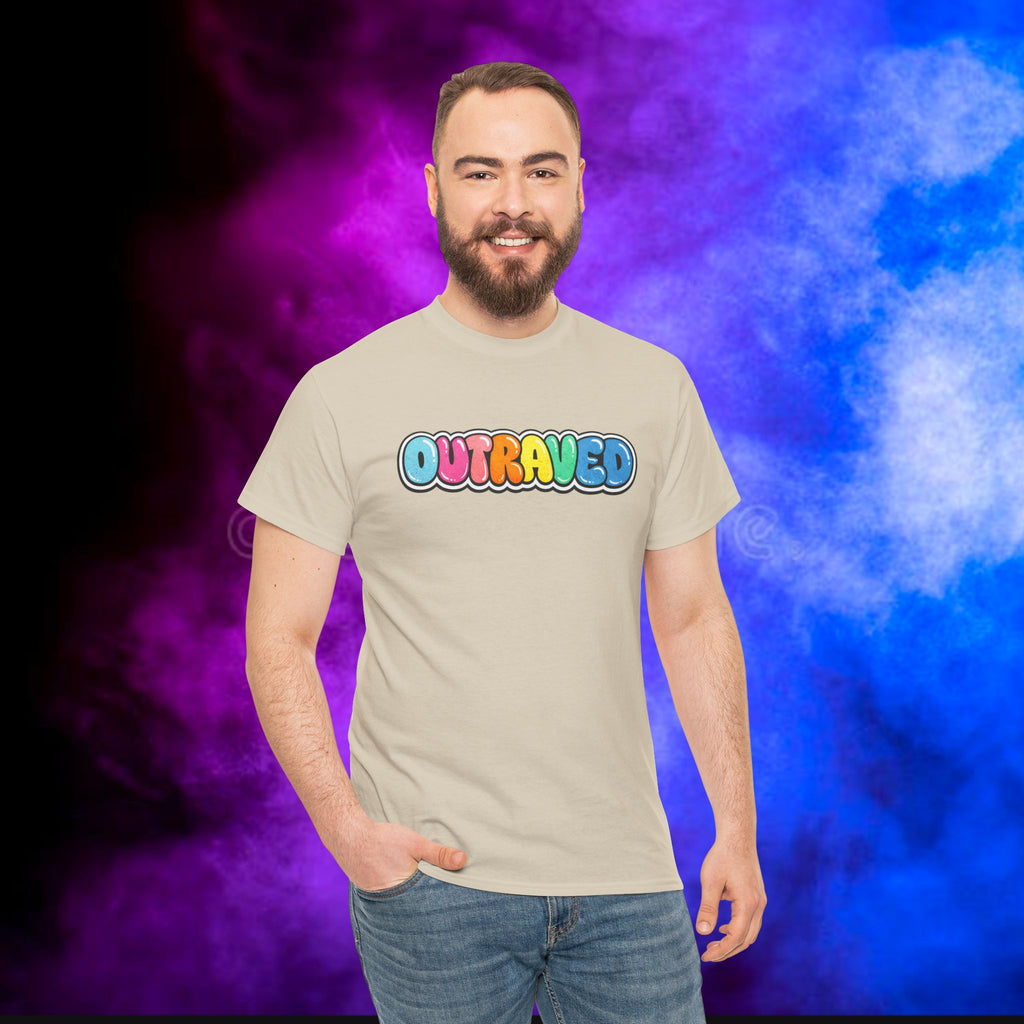 OUTRAVED colorburst collection tee