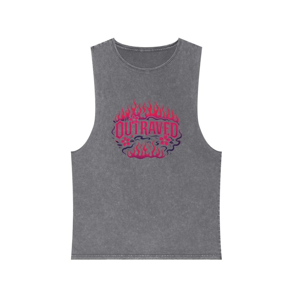 Outraved Tank Top — Stonewash Muscle Tee
