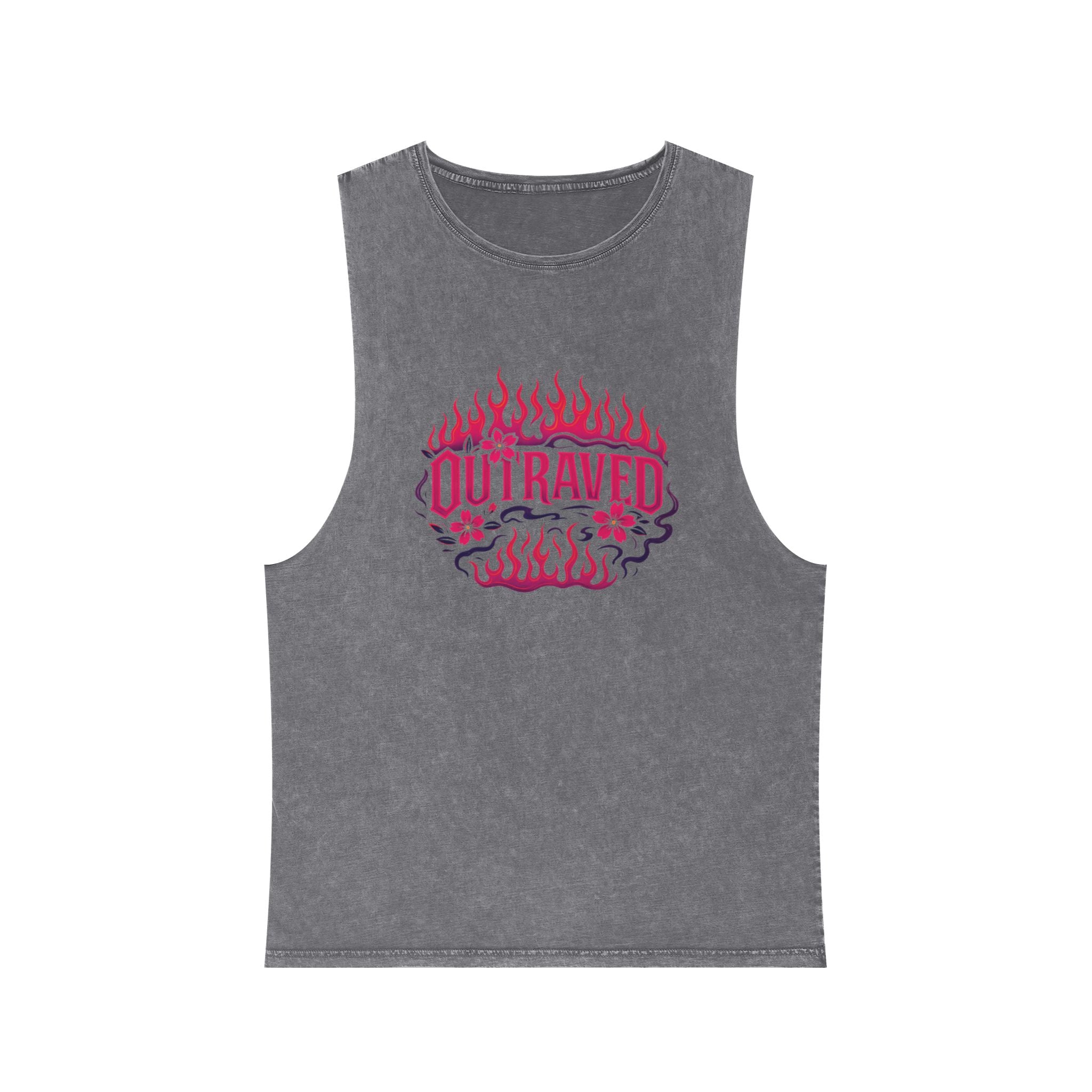 Outraved Tank Top — Stonewash Muscle Tee