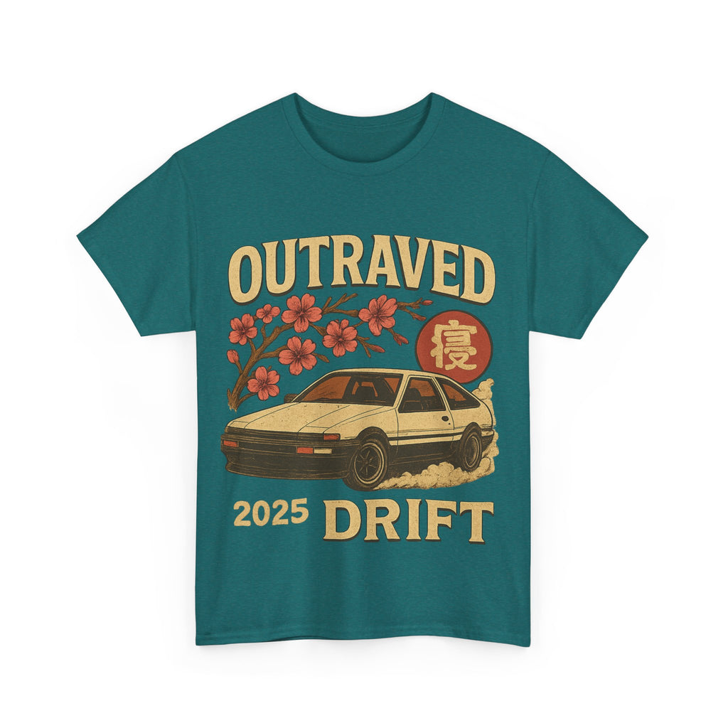 A Drift Outraved 2025 Tee — Retro JDM Racing Cherry Blossom T-Shirt