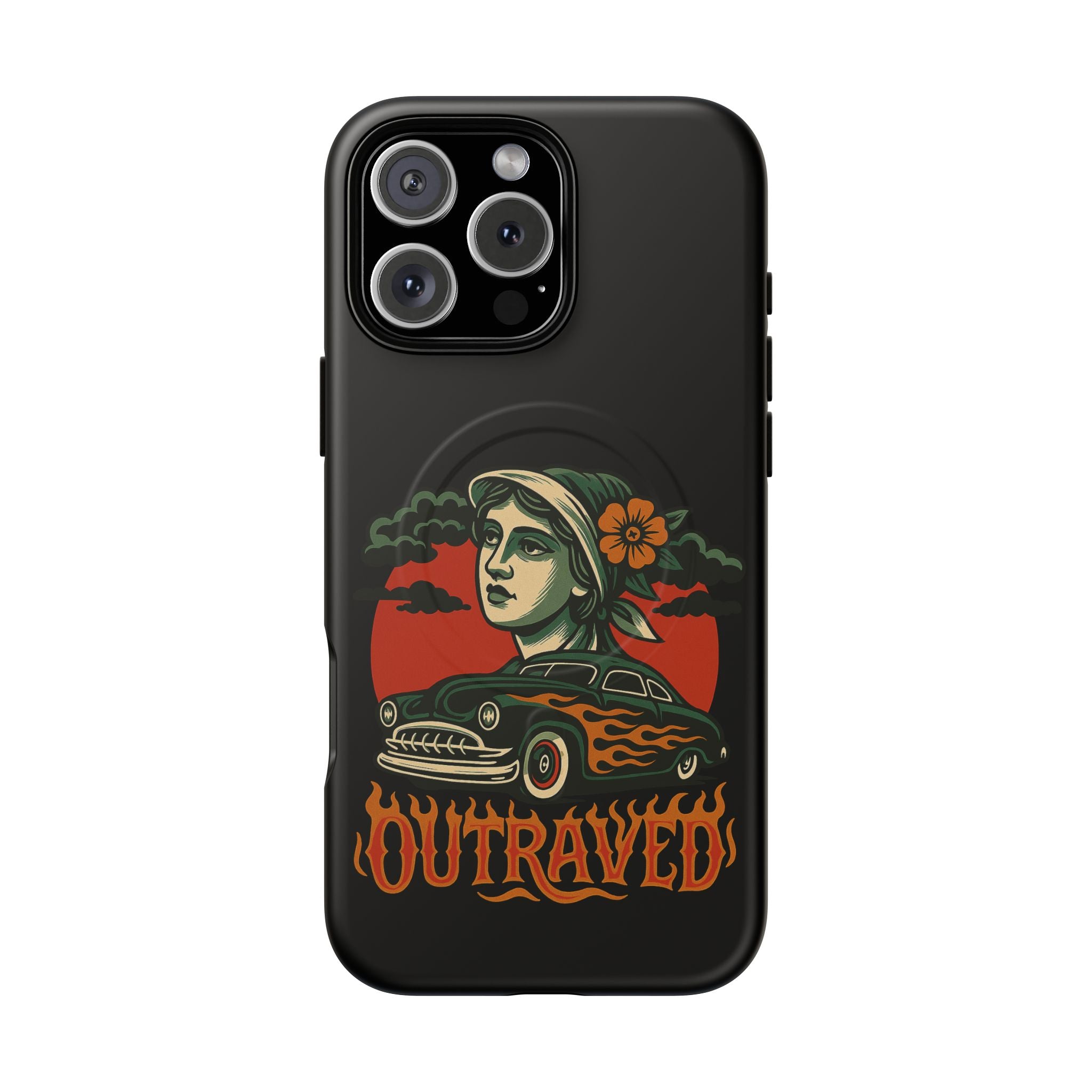 Phone Case — Outraved Retro Car & Woman Graphic Magnetic Tough Case