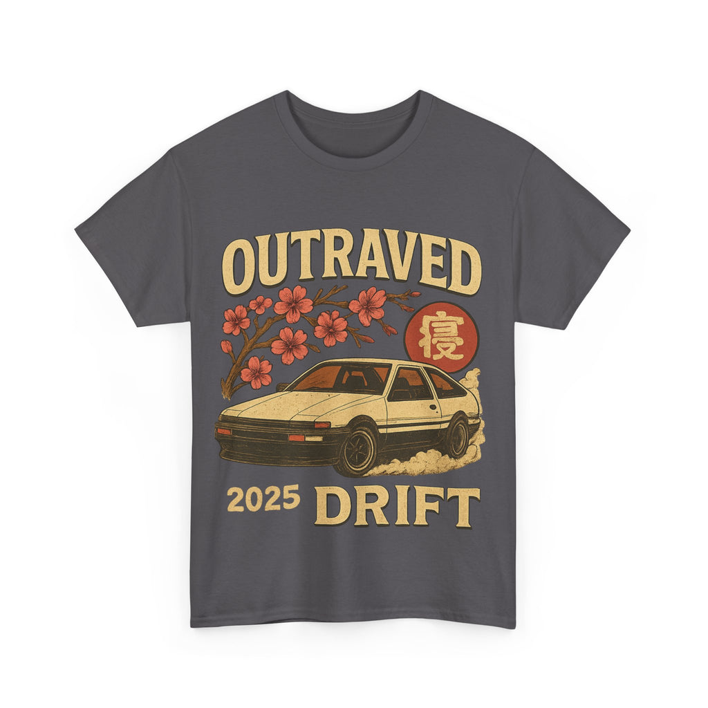 A Drift Outraved 2025 Tee — Retro JDM Racing Cherry Blossom T-Shirt