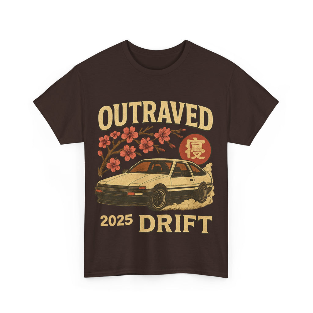 A Drift Outraved 2025 Tee — Retro JDM Racing Cherry Blossom T-Shirt