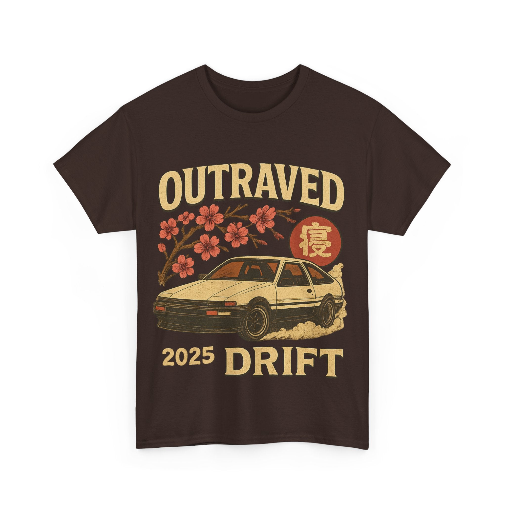 A Drift Outraved 2025 Tee — Retro JDM Racing Cherry Blossom T-Shirt