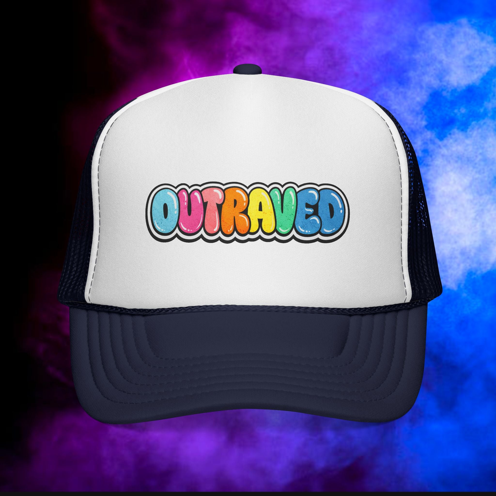 OUTRAVED colorburst collection Trucker Cap