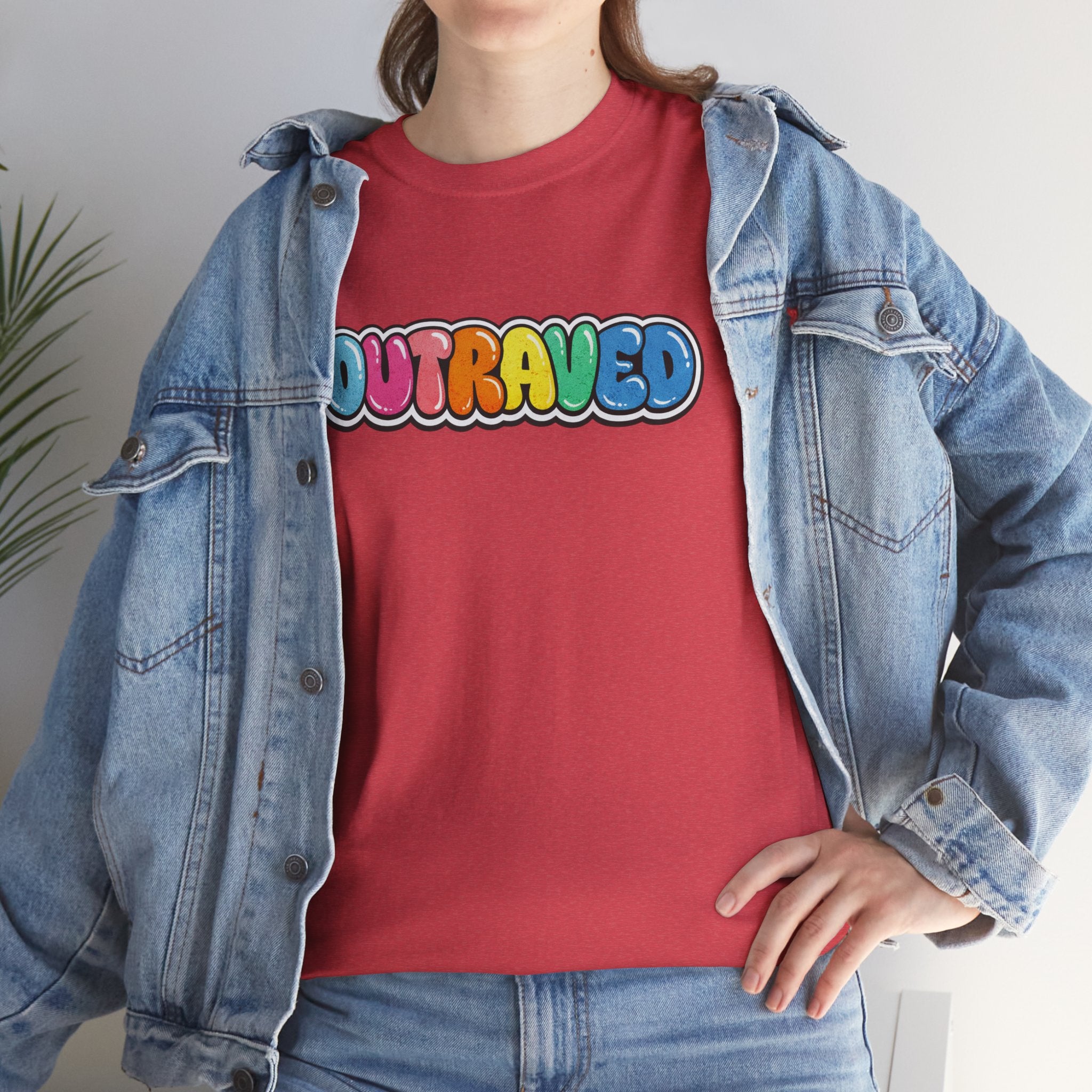 OUTRAVED colorburst collection tee