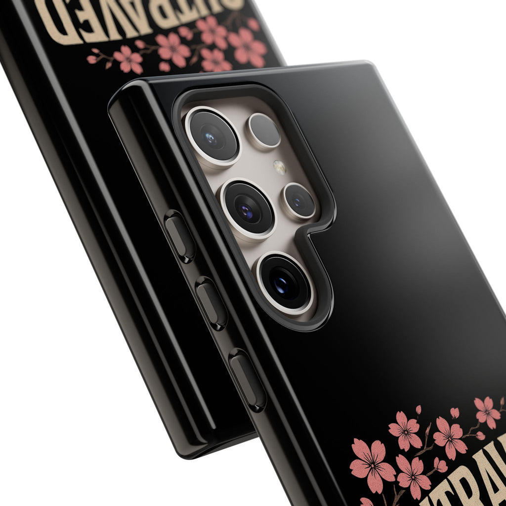 Phone Case — “Outraved” Drift Car Graphic with Cherry Blossoms