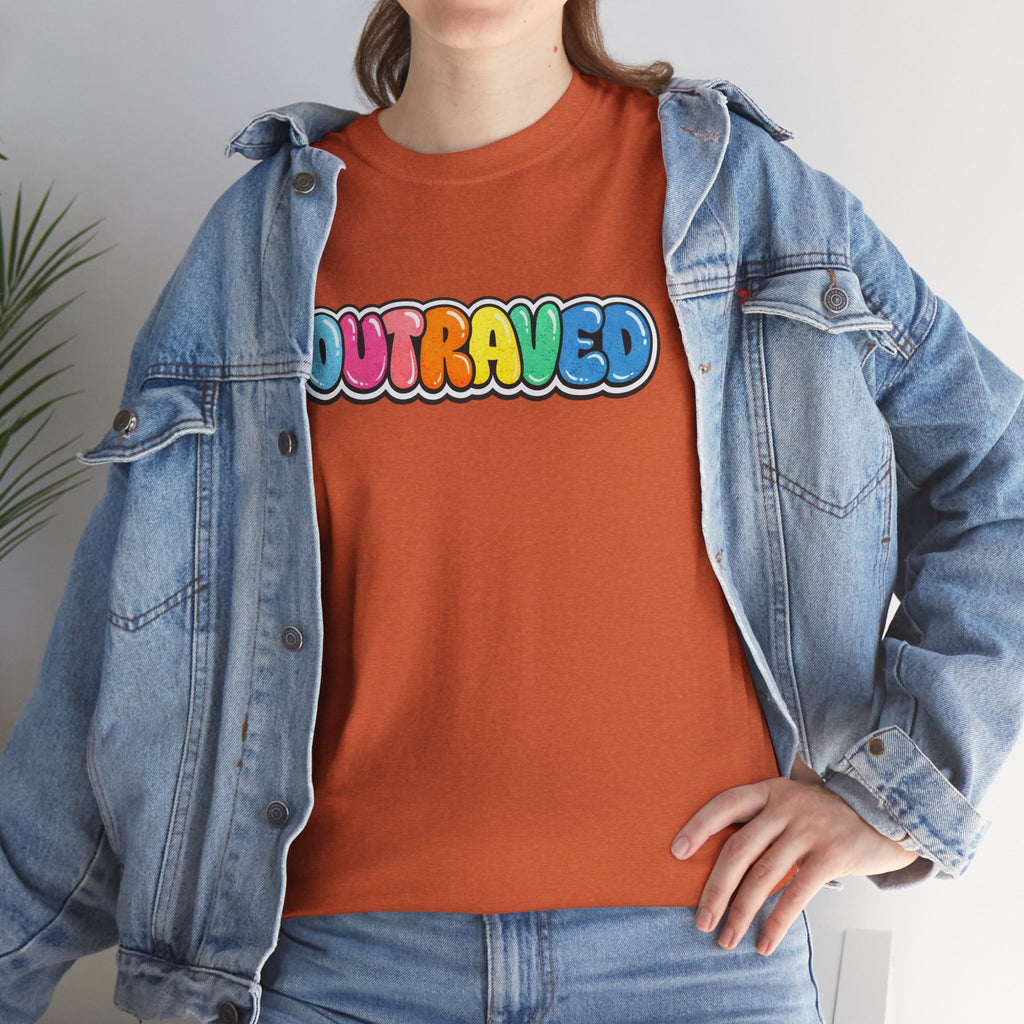 OUTRAVED colorburst collection tee