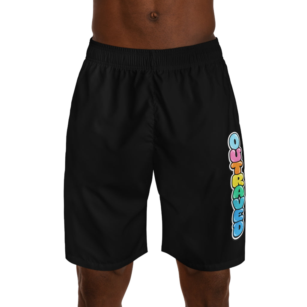 OUTRAVED colorburst collection shorts