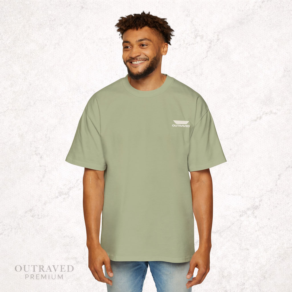 Outraved Logo Tee — Retro Graphic Oversized Men’s T‑Shirt