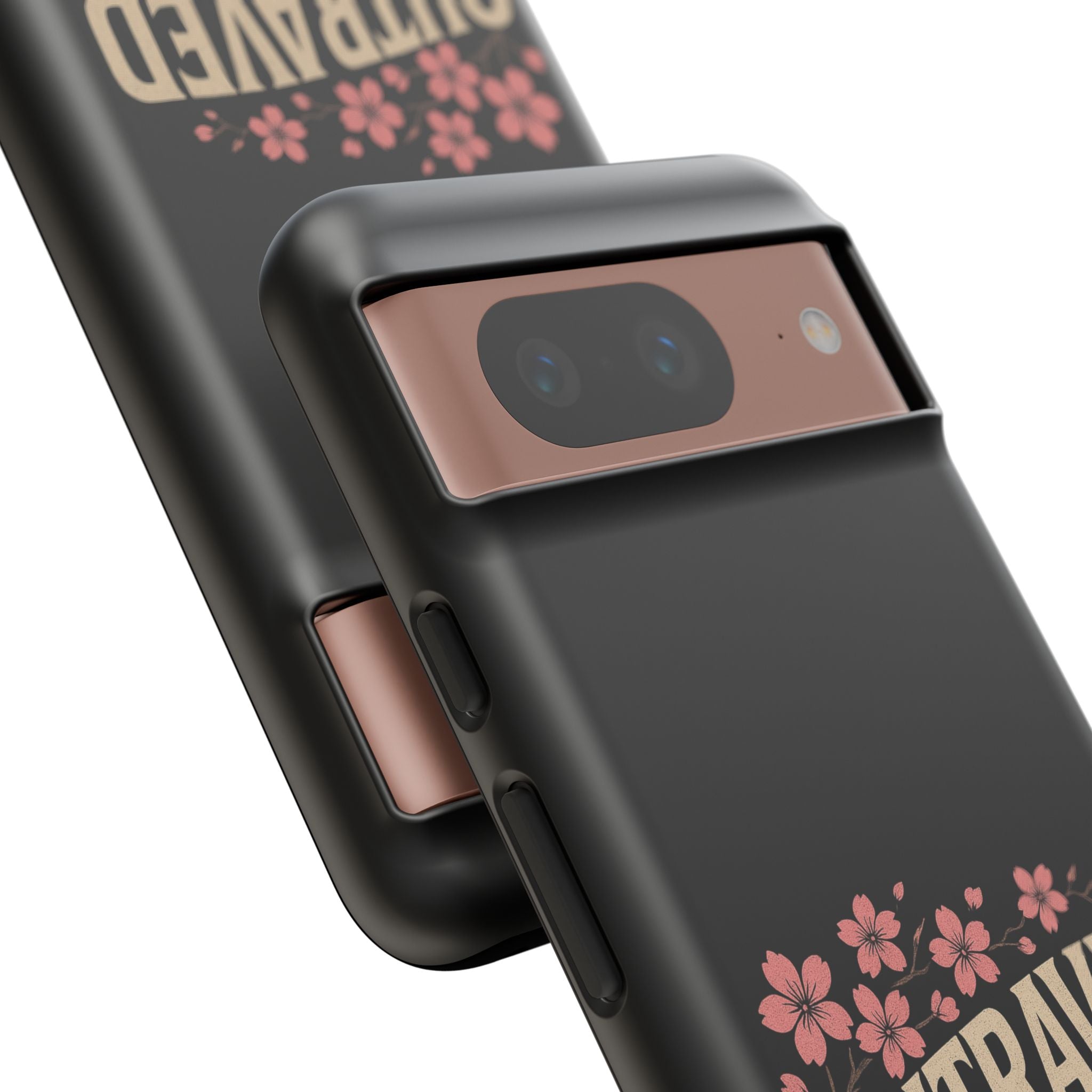 Phone Case — “Outraved” Drift Car Graphic with Cherry Blossoms