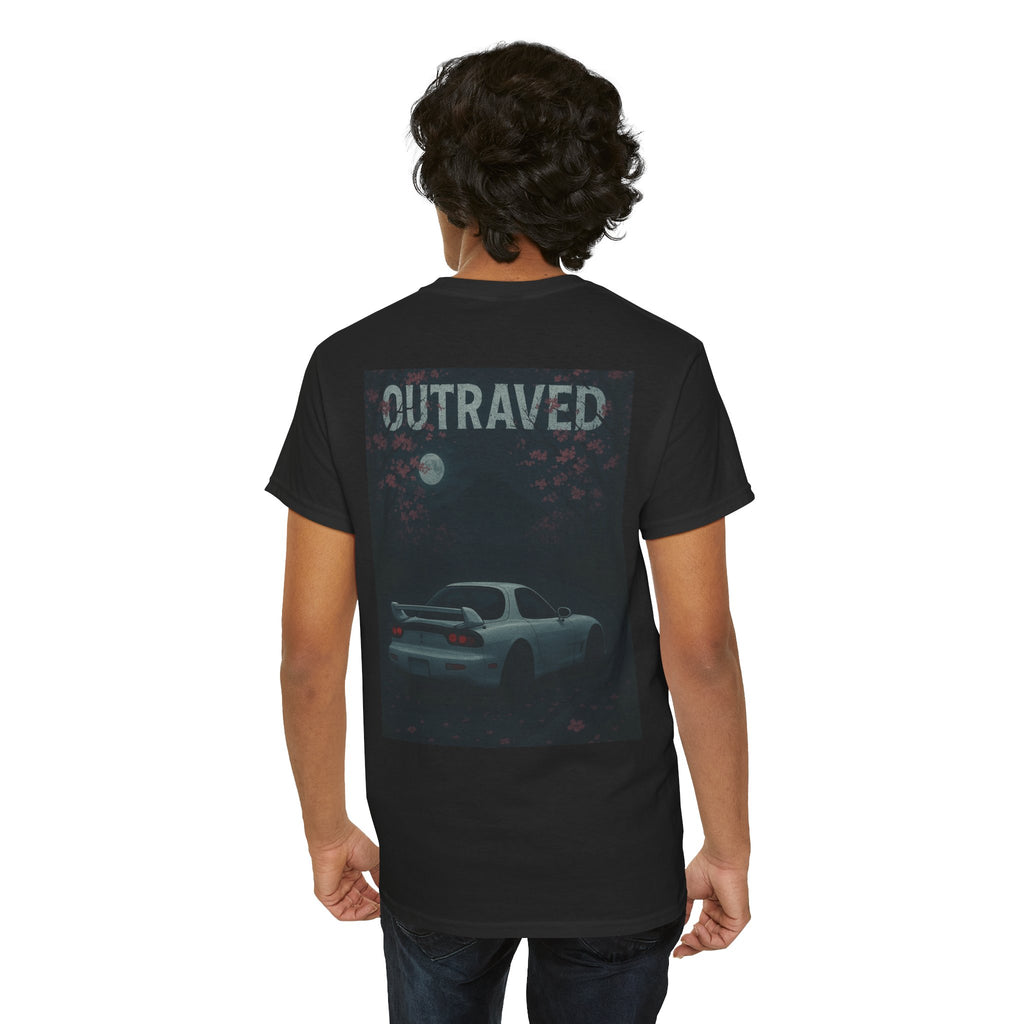 Outraved Moonlit Mountain T-Shirt — Gothic Nightscape Tee