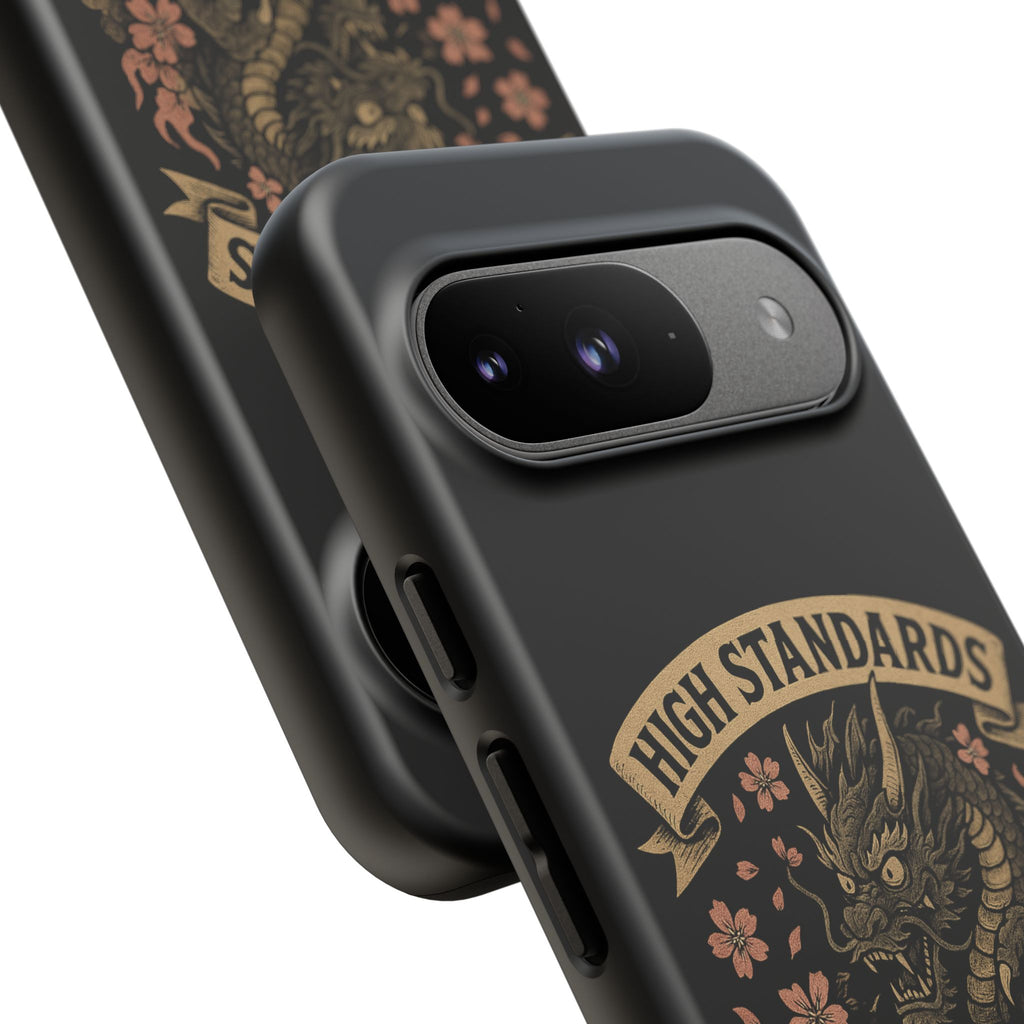 Phone Case — "High Standards Low Rides" Retro Dragon Car Design
