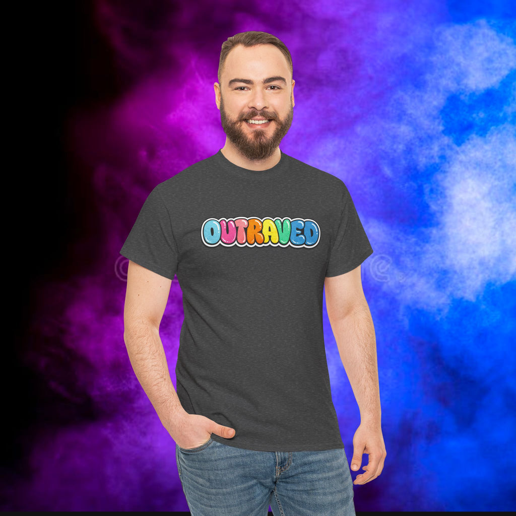OUTRAVED colorburst collection tee