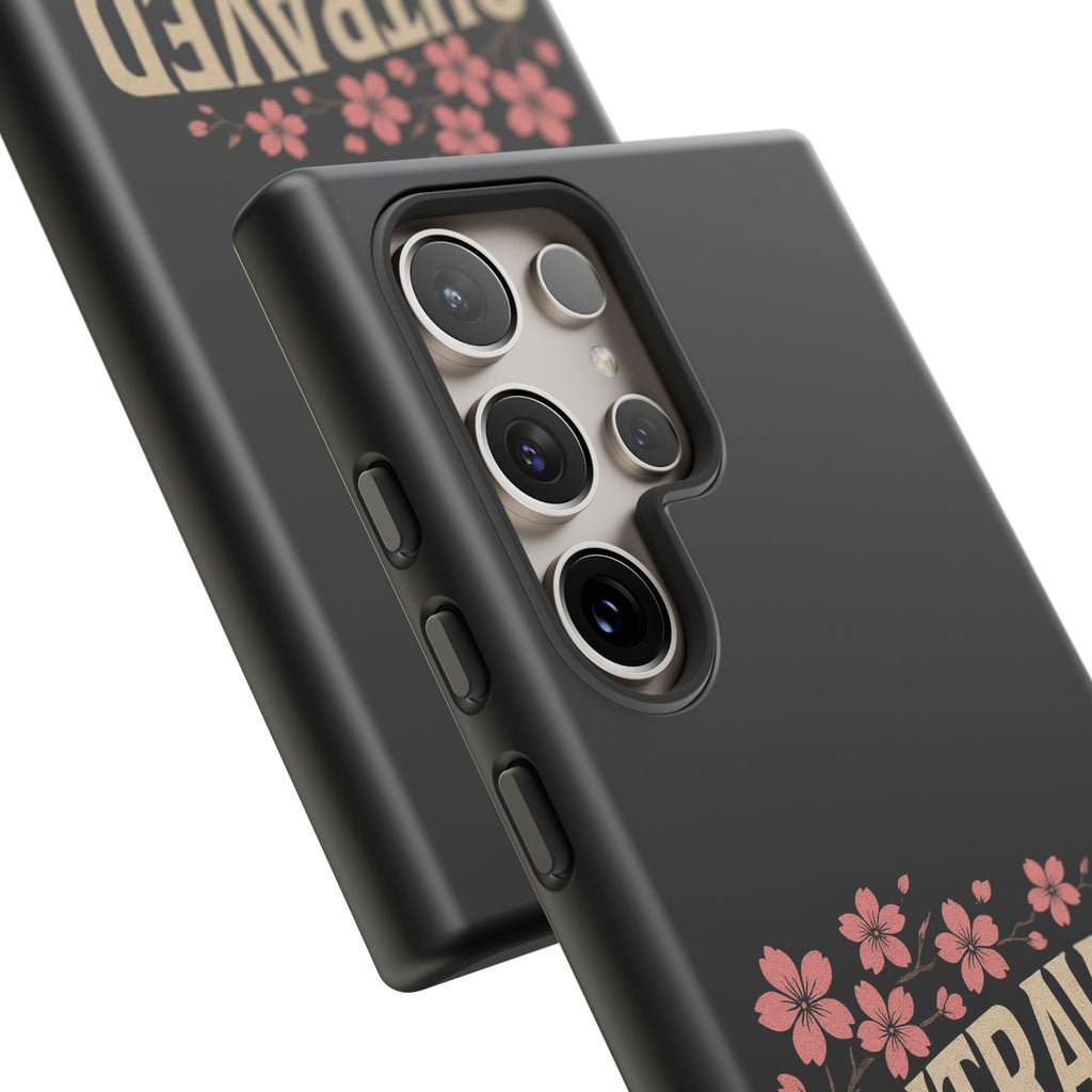 Phone Case — “Outraved” Drift Car Graphic with Cherry Blossoms