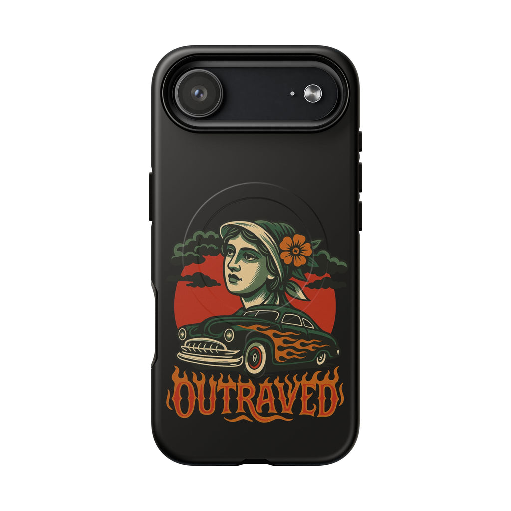 Phone Case — Outraved Retro Car & Woman Graphic Magnetic Tough Case