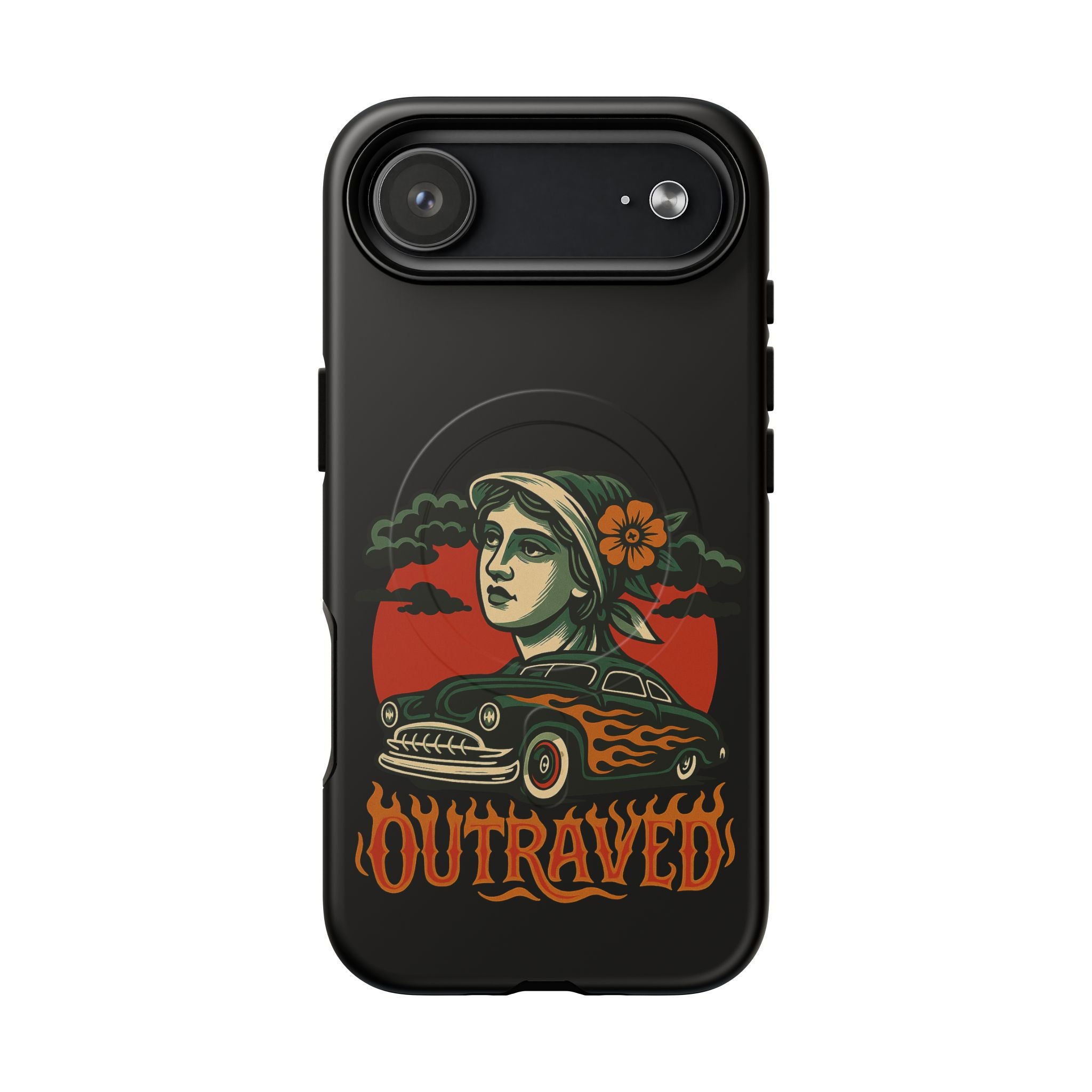 Phone Case — Outraved Retro Car & Woman Graphic Magnetic Tough Case