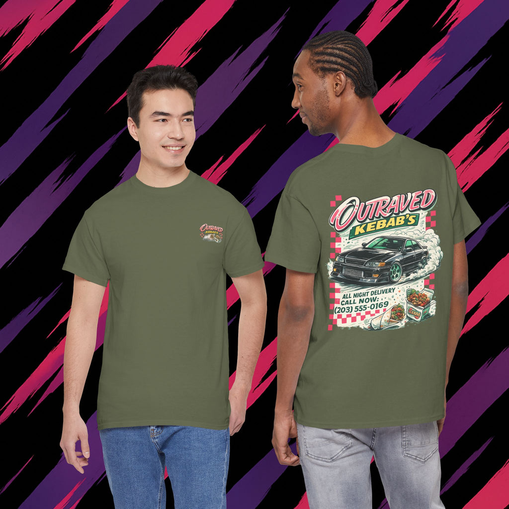 Kebab’s Drift Tee — Outraved Kebab's Car & Takeout Graphic T-Shirt