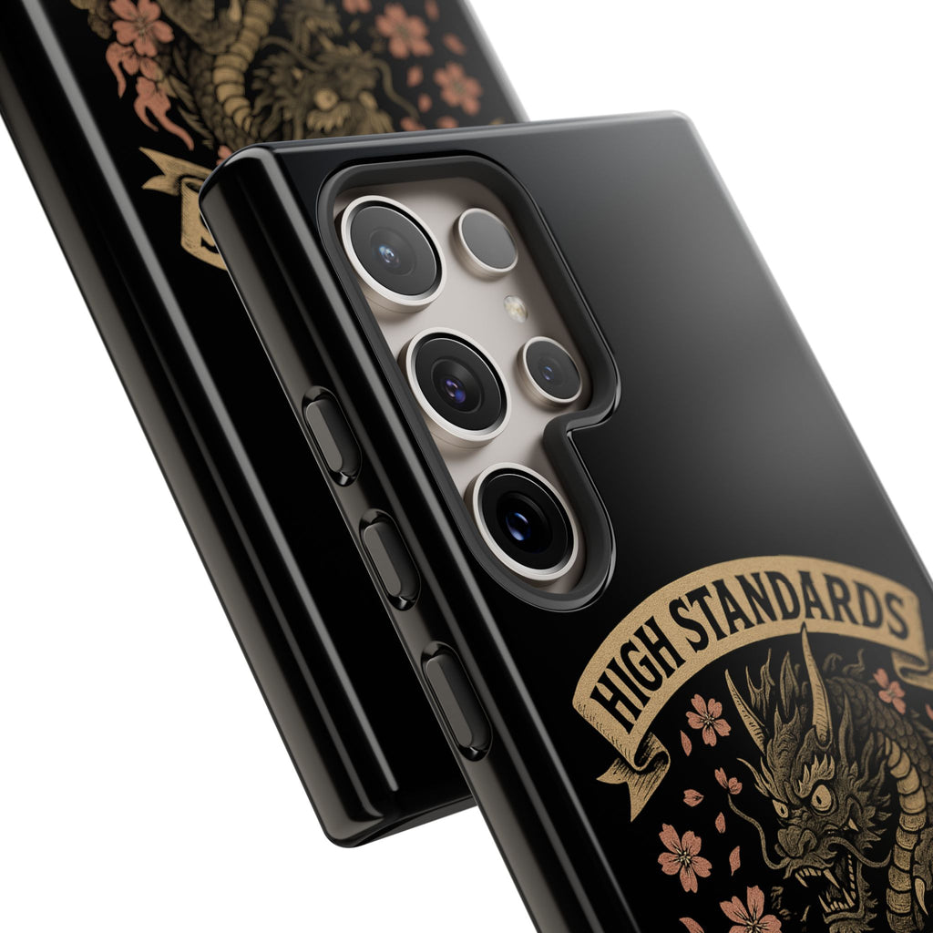 Phone Case — "High Standards Low Rides" Retro Dragon Car Design