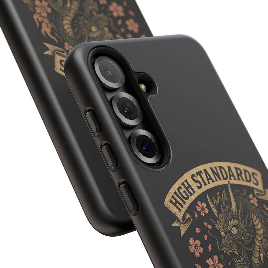 Phone Case — "High Standards Low Rides" Retro Dragon Car Design