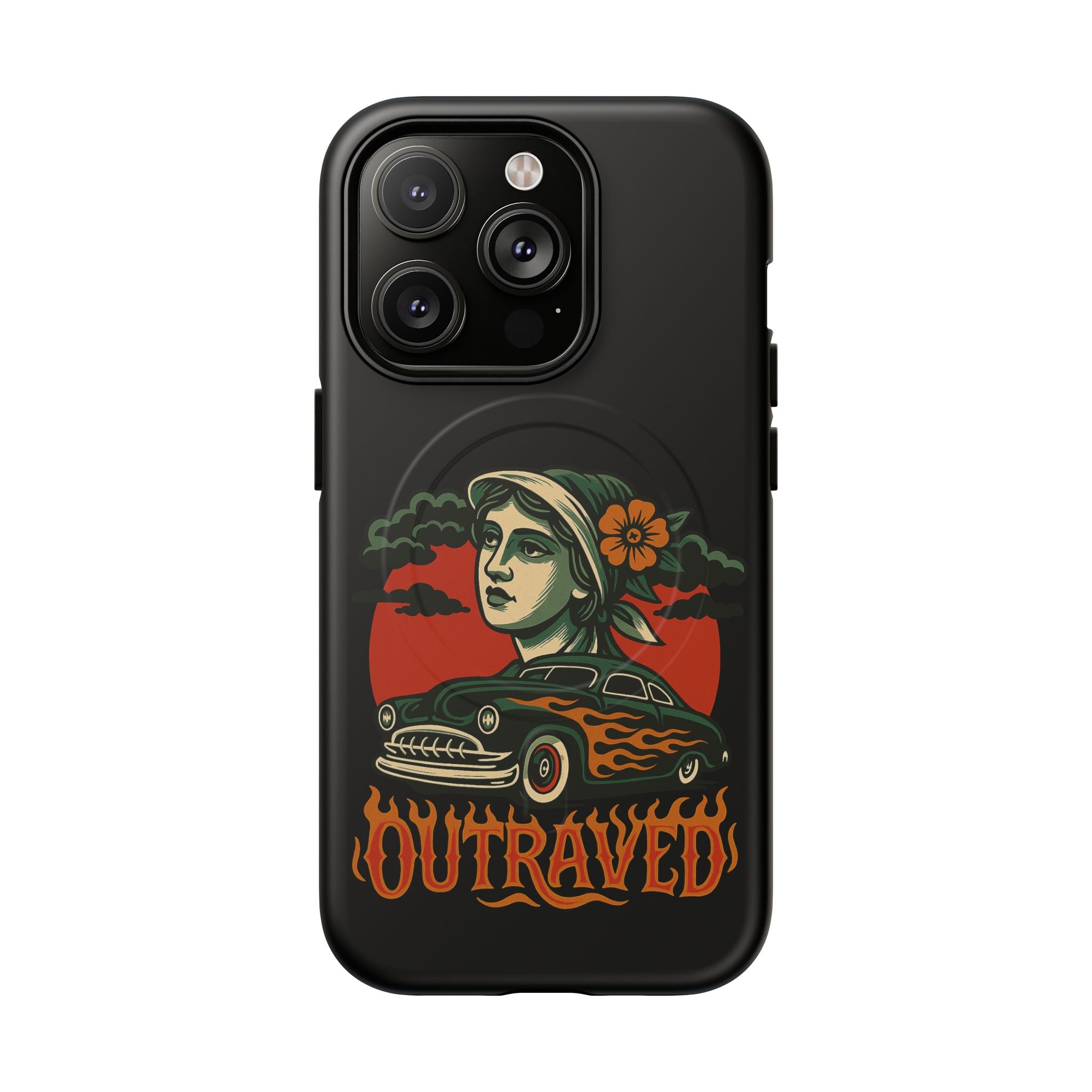 Phone Case — Outraved Retro Car & Woman Graphic Magnetic Tough Case