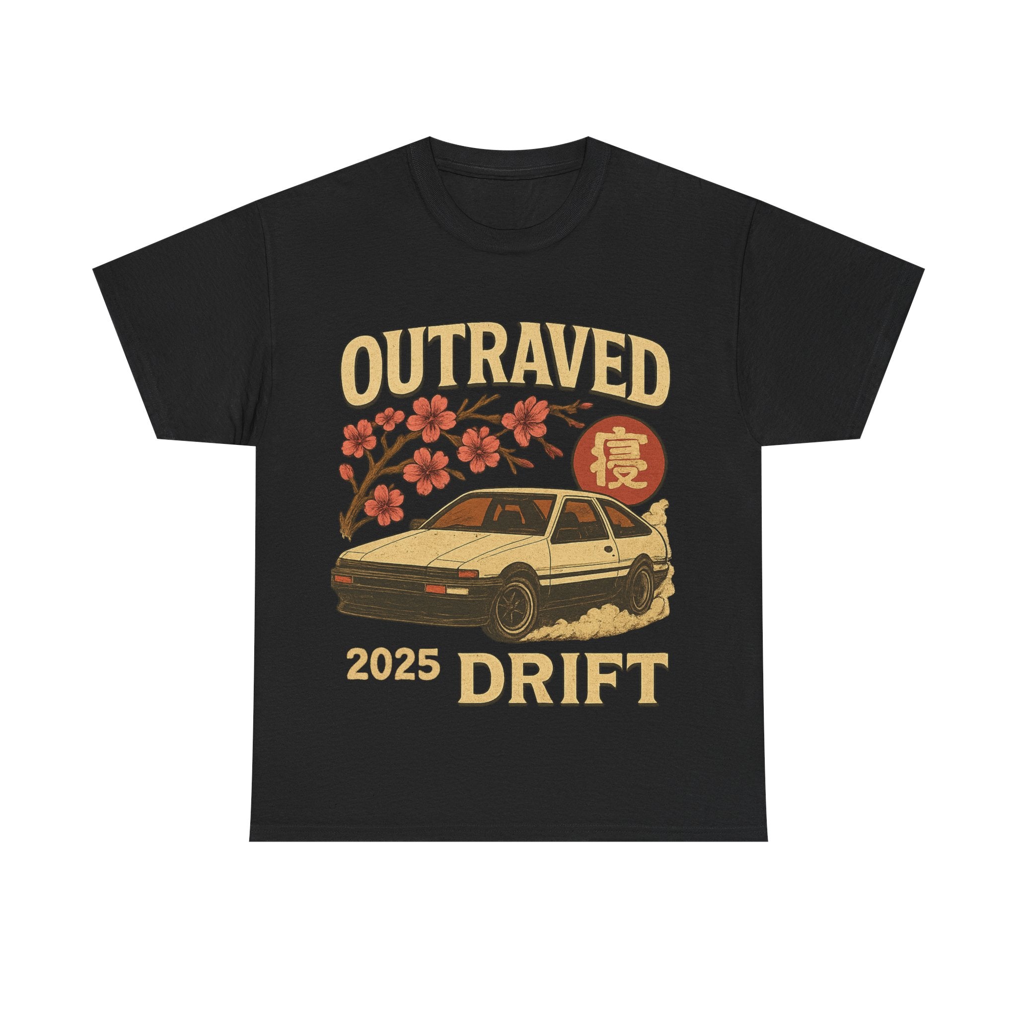 A Drift Outraved 2025 Tee — Retro JDM Racing Cherry Blossom T-Shirt
