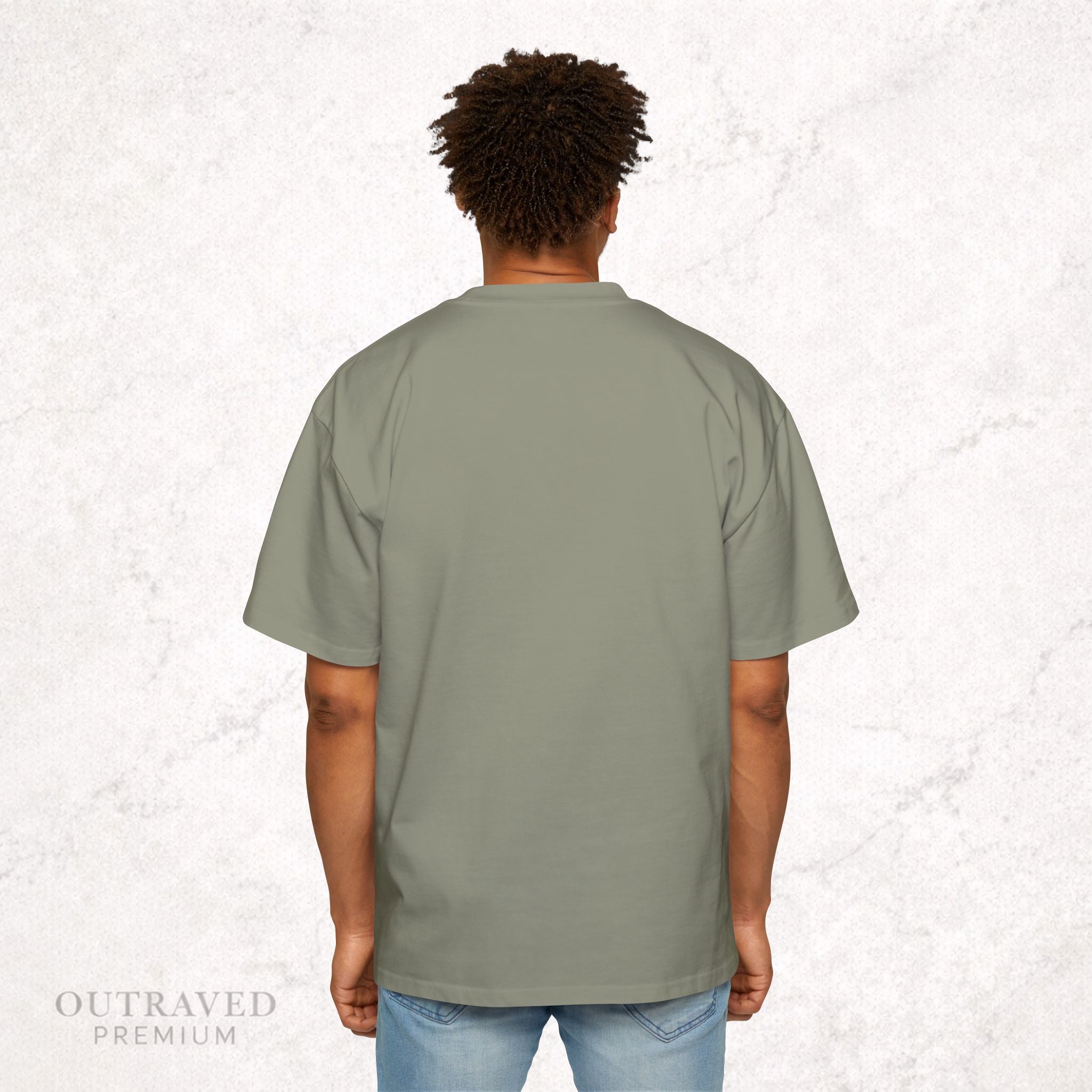 Outraved Logo Tee — Retro Graphic Oversized Men’s T‑Shirt