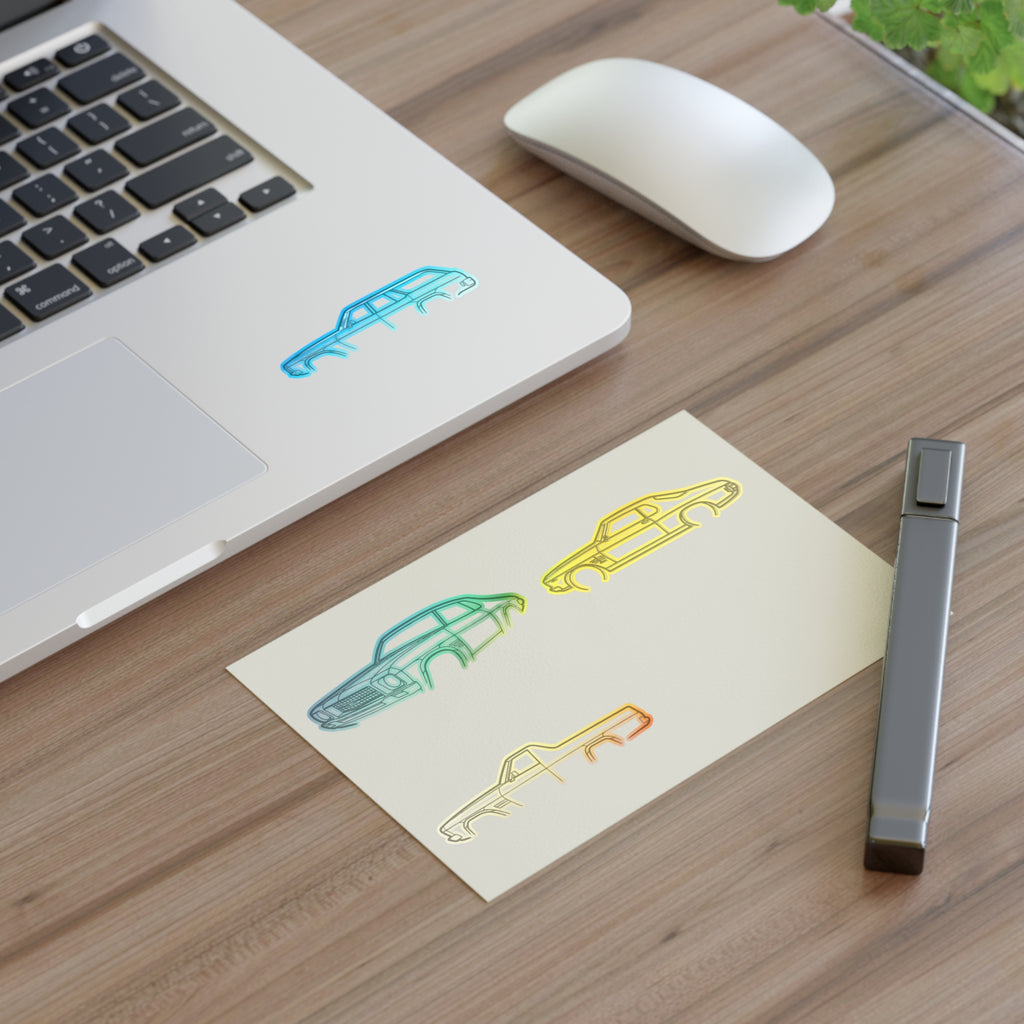 Stickers Hq for you Outline Sticker Sheet — Vintage Automobile Decal Pack