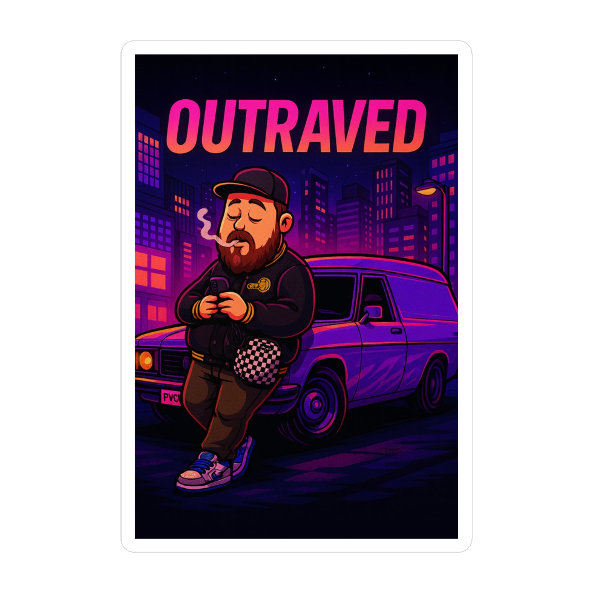 Sticker — Retro City Vinyl Decal (Kiss-Cut)