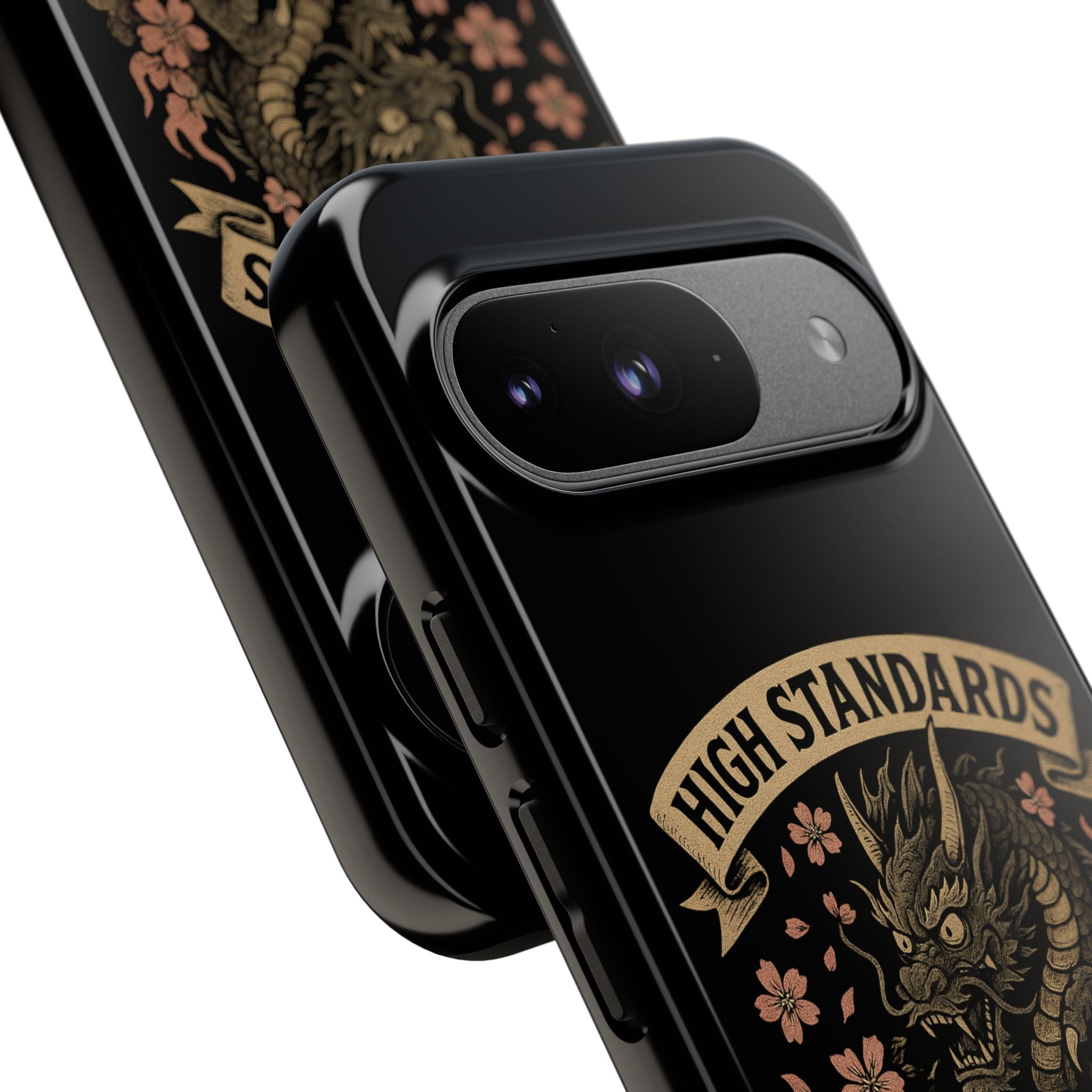 Phone Case — "High Standards Low Rides" Retro Dragon Car Design
