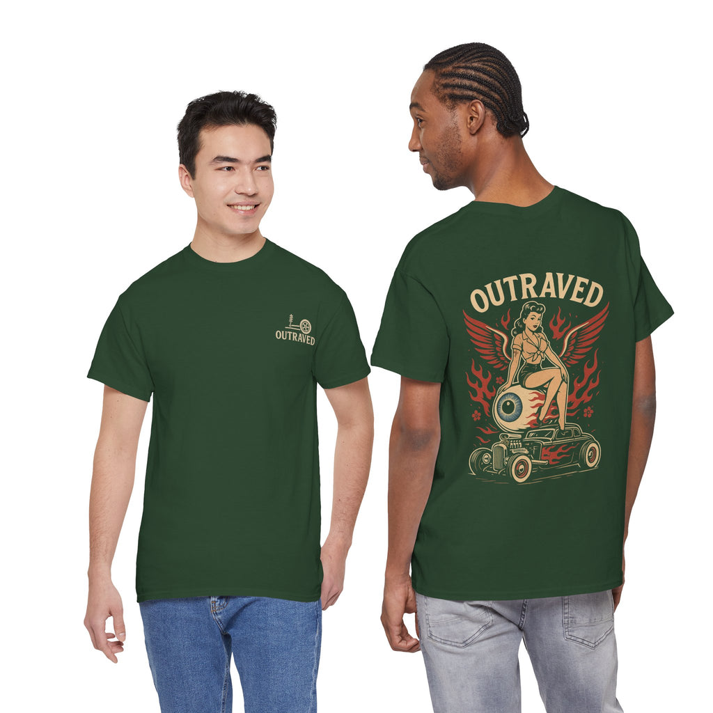 A Outraved Pinup Eyeball Hot Rod Tee