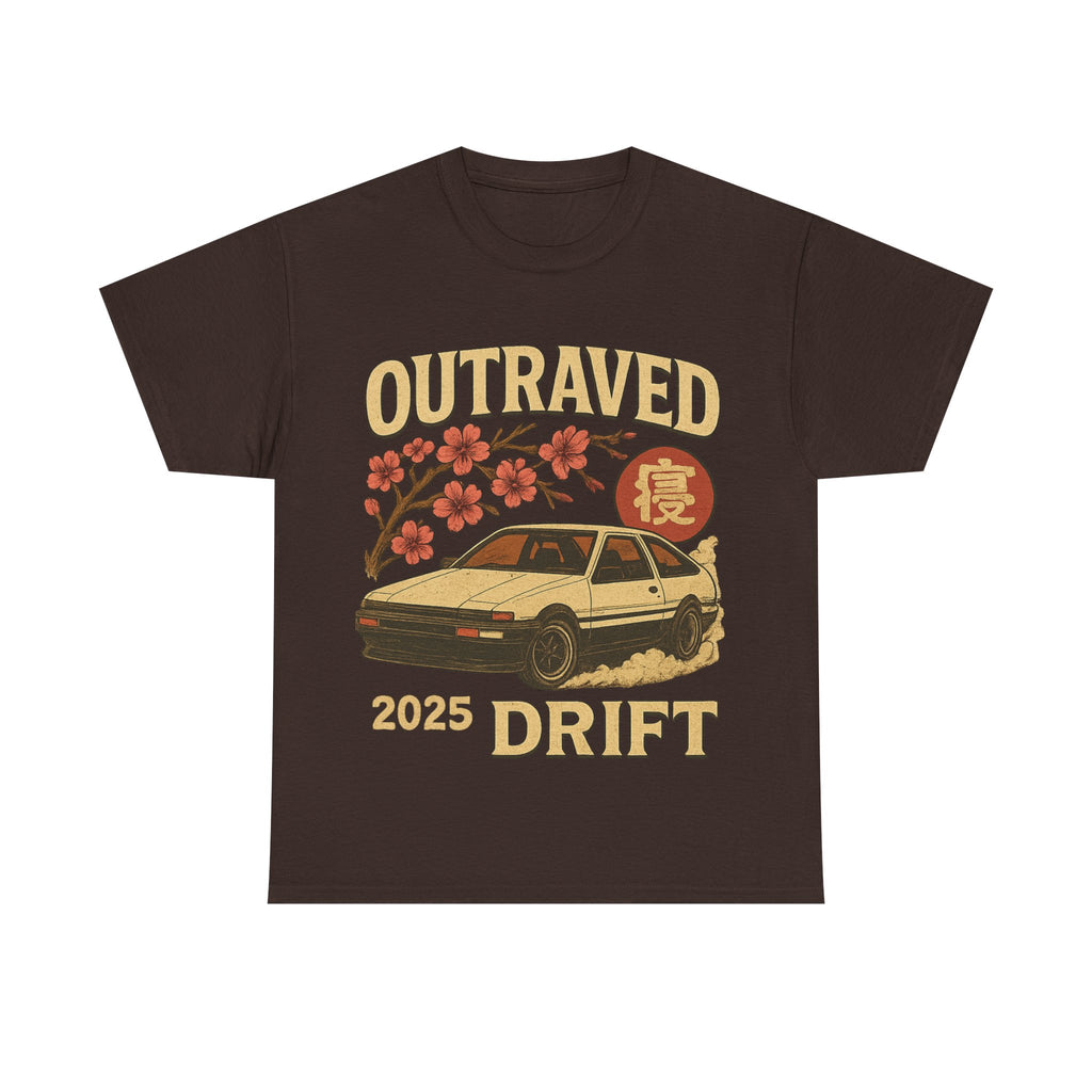 A Drift Outraved 2025 Tee — Retro JDM Racing Cherry Blossom T-Shirt