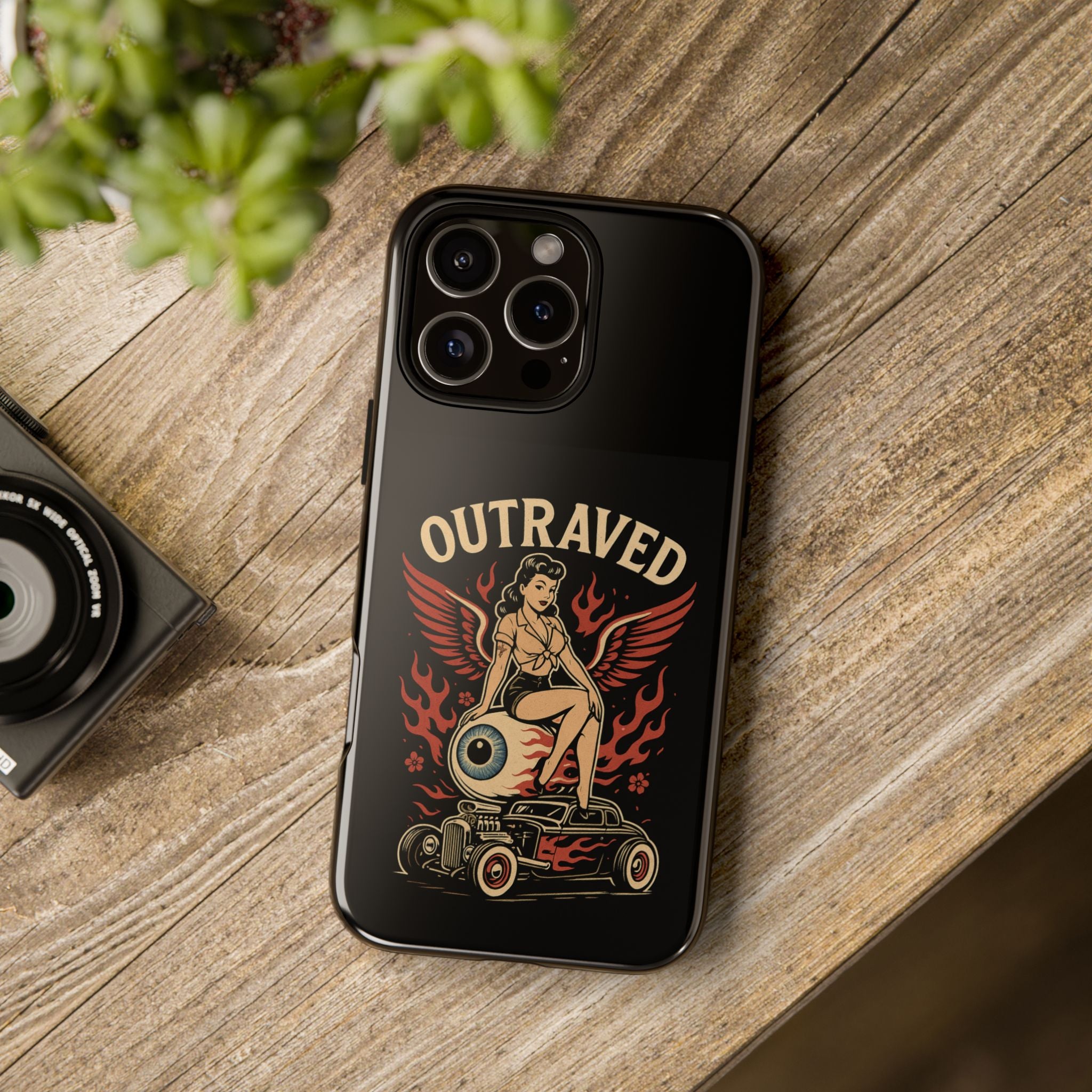 Phone Case — Vintage Pin-Up Eyeball Design