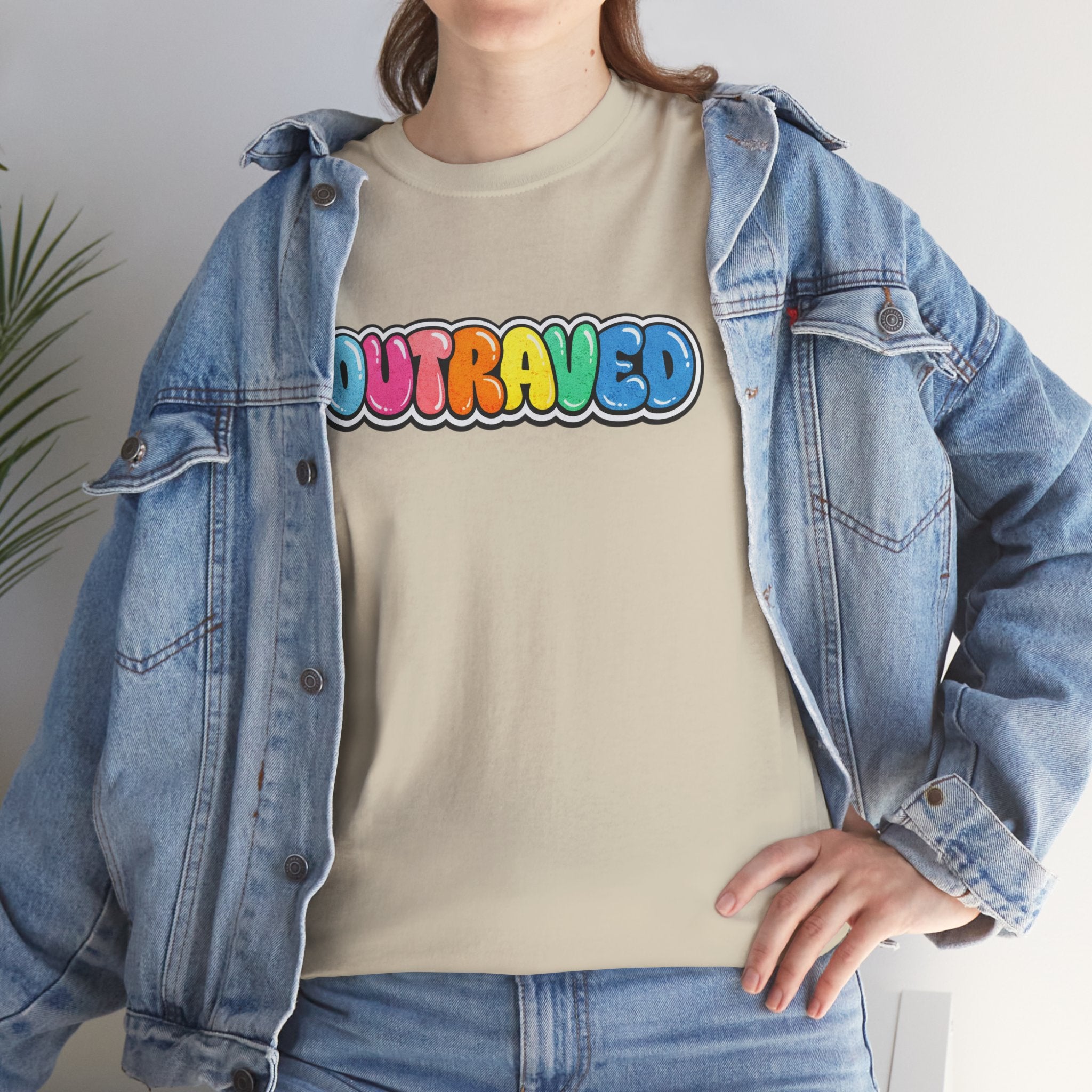 OUTRAVED colorburst collection tee