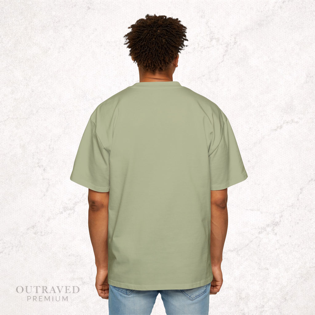 Outraved Logo Tee — Retro Graphic Oversized Men’s T‑Shirt