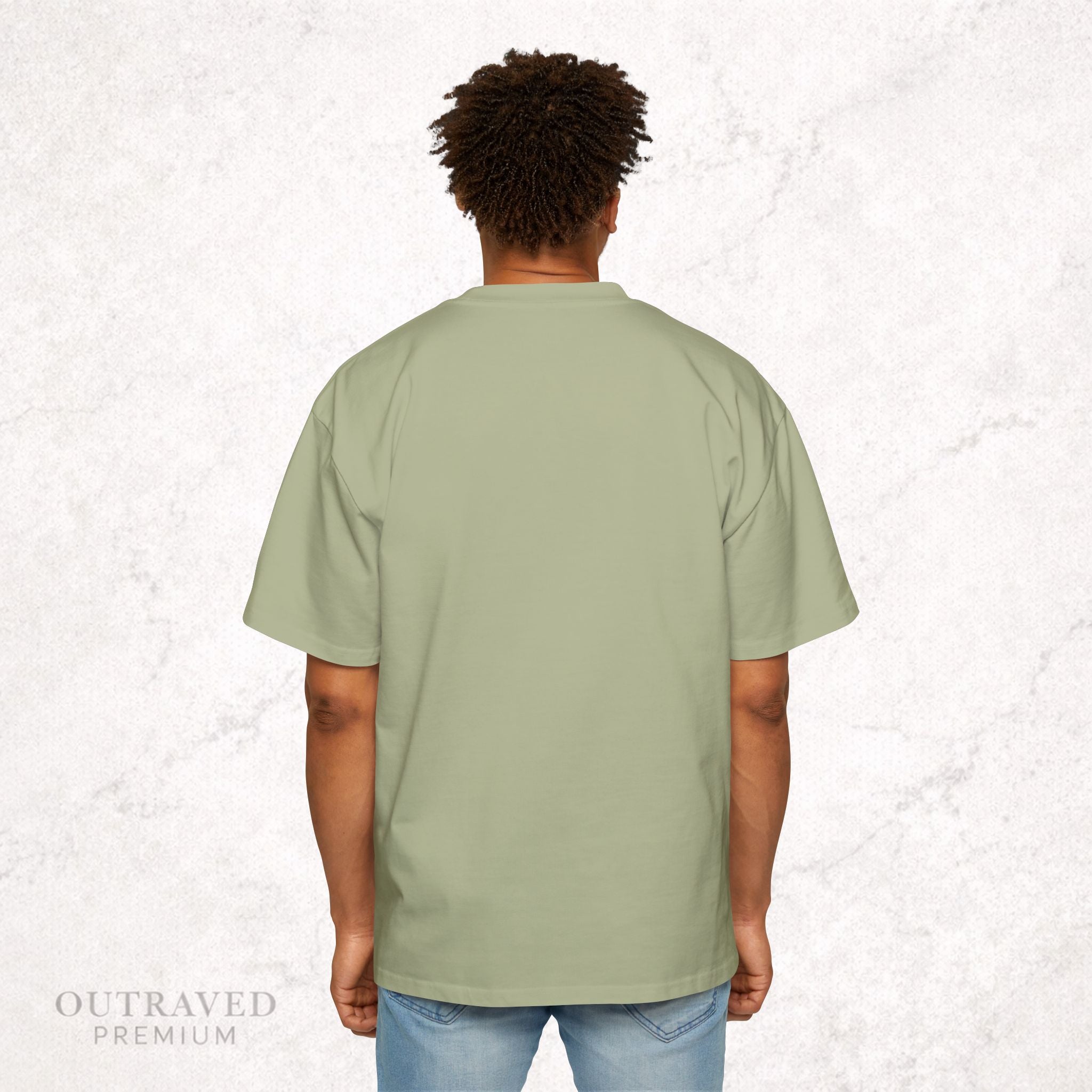 Outraved Logo Tee — Retro Graphic Oversized Men’s T‑Shirt