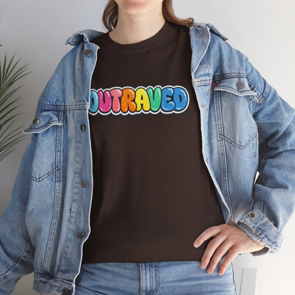 OUTRAVED colorburst collection tee