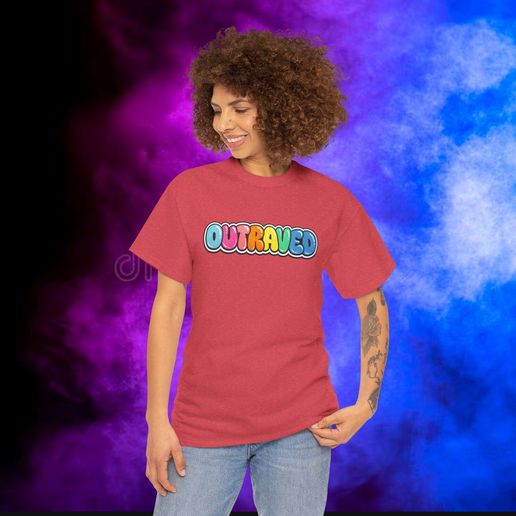 OUTRAVED colorburst collection tee