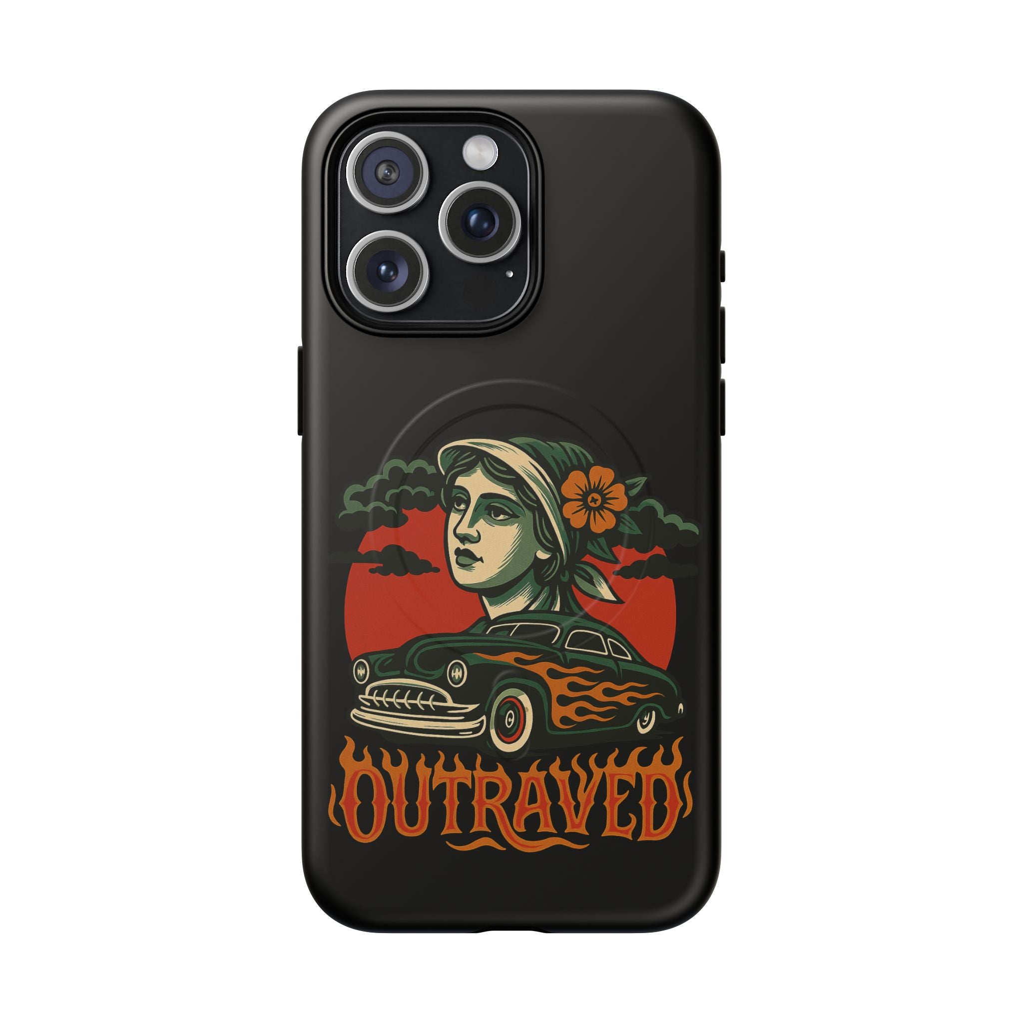 Phone Case — Outraved Retro Car & Woman Graphic Magnetic Tough Case